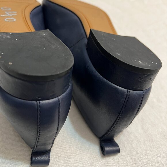 Franco Sarto Black Leather Loafers - Picture 5 of 7